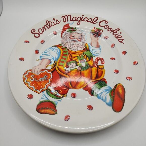 Vintage Santa's Magical Cookies plate and mug - Picture 8 of 10